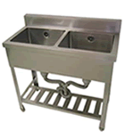 厨房機器　二槽シンク 激安 厨房機器 厨房器具 業務厨房 業務用厨房機器 犬 風呂 ドックバス