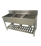 厨房機器　三槽シンク 激安 厨房器具 業務厨房 業務用厨房機器 犬 風呂 ドックバス